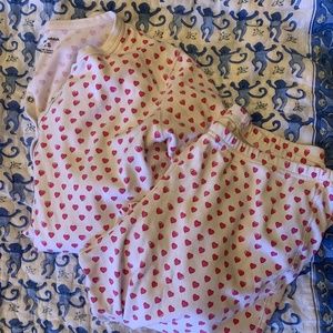 Roller rabbit pink hearts pajama size XS